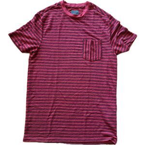 Guess Red and Black Stripe Tee T-Shirt Women’s XS